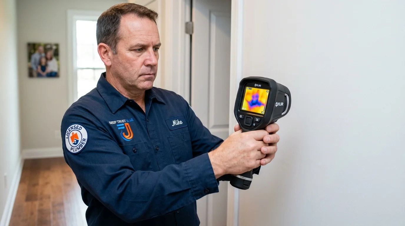 Thermal imaging leak detection by Johns Plumbing LLC in Bagley